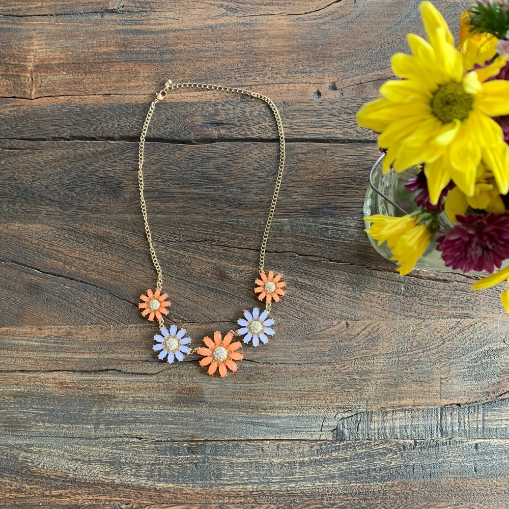 Francesca’s necklace- purple/coral